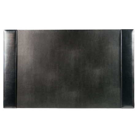 Dacasso Black 30" x 18" Desk Pad/Desk Mat/Desk Protector, Bonded Leather PR-1403